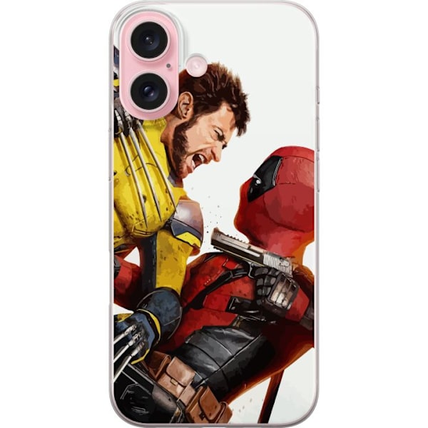 Apple iPhone 16 Läpinäkyvä kuori Deadpool & Wolverine