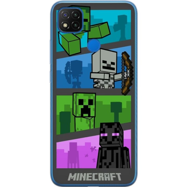 Xiaomi Redmi 9C Genomskinligt Skal Minecraft