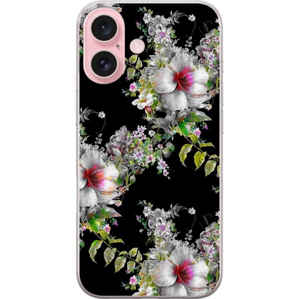 Apple iPhone 16 Gennemsigtig cover Blomststjerne