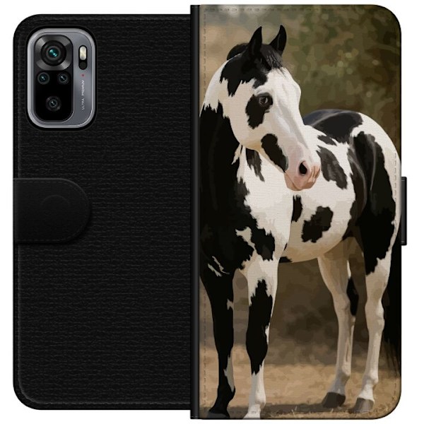 Xiaomi Redmi Note 10S Lompakkokotelo Kaunis Hevonen - elegantti hevonen kuva-aihe