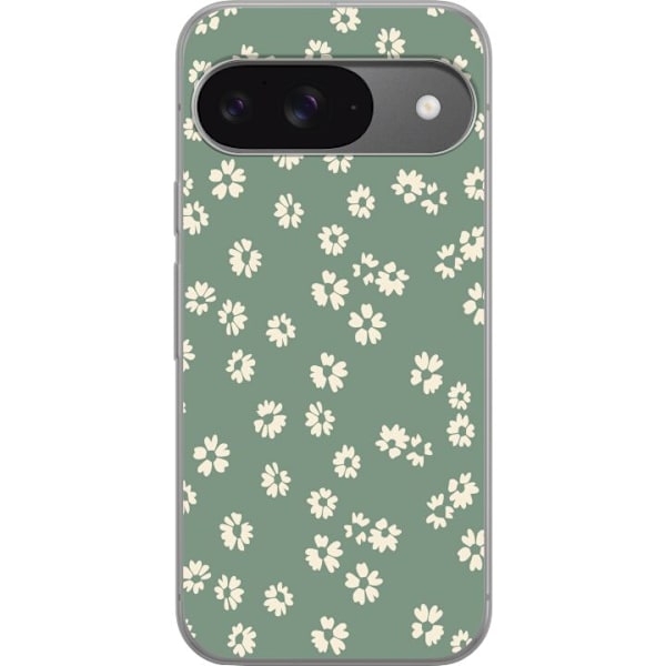 Google Pixel 9 Pro Genomskinligt Skal Blomsterdröm – färgglatt blommönster
