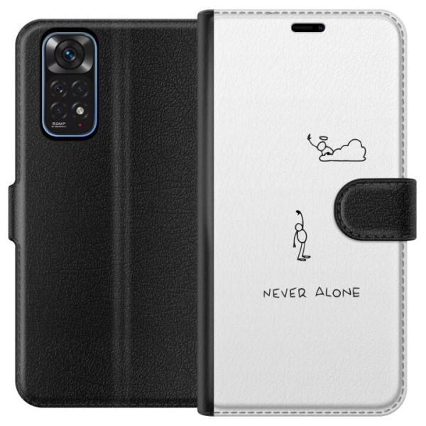 Xiaomi Redmi Note 11 Plånboksfodral Aldrig Ensam