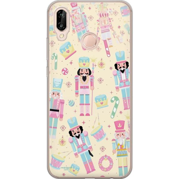 Kompatibelt Mobildeksel til Huawei P20 lite Jul rosa