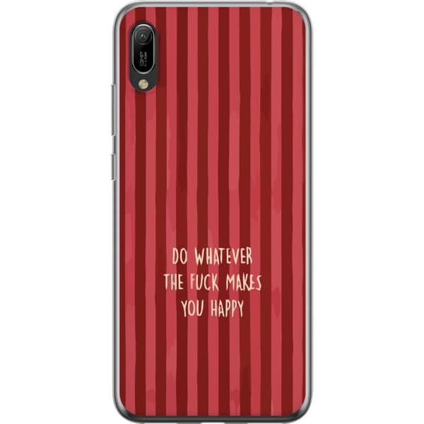 Kompatibelt Mobildeksel til Huawei Y6 Pro (2019) Gör det som gör dig glad rød