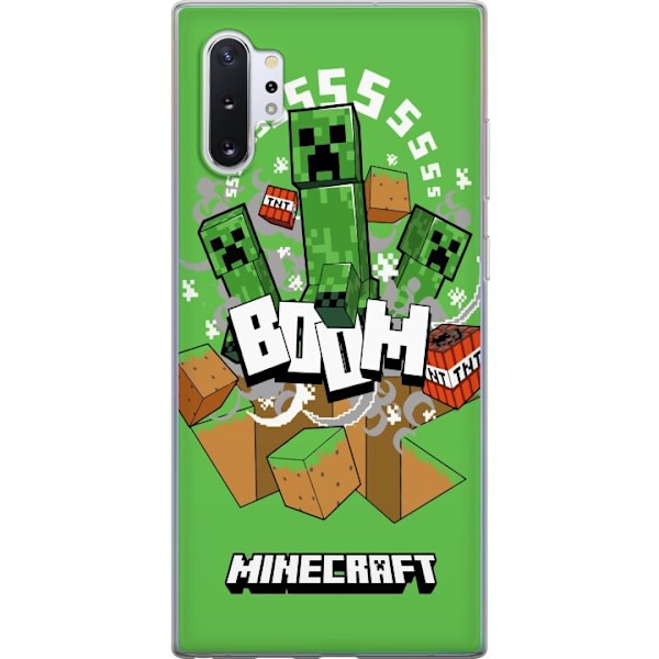 Samsung Galaxy Note10+ Genomskinligt Skal Minecraft Boom