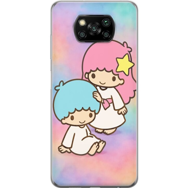 Xiaomi Poco X3 NFC Läpinäkyvä kuori Kawaii Sanrio Kiki Lola Little Twin Stars