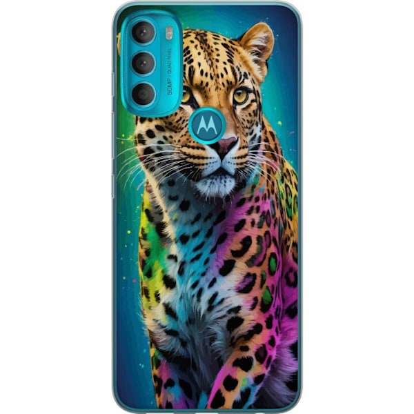 Motorola Moto G71 5G Gjennomsiktig deksel Leopard