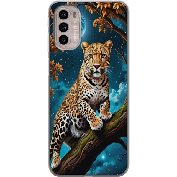 Motorola Moto G41 Läpinäkyvä kuori Leopard