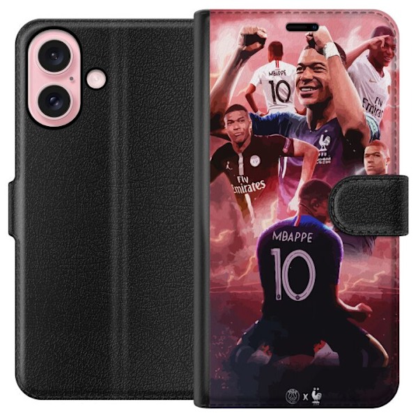 Apple iPhone 16 Lommeboketui Mbappe