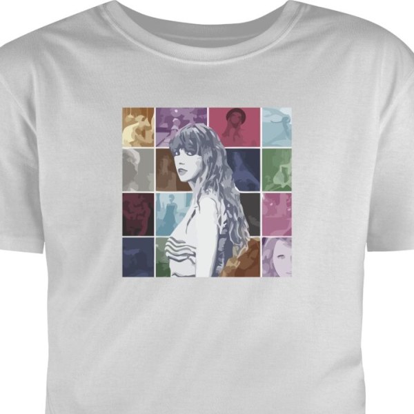 T-Shirt Taylor Swift grå XXL