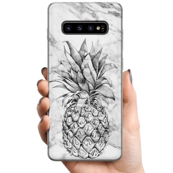 Samsung Galaxy S10+ TPU Matkapuhelimen kuori Ananas