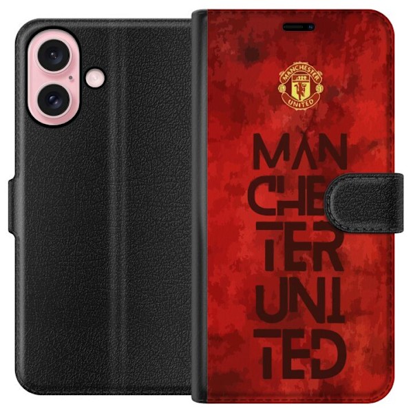 Apple iPhone 16 Lommeboketui Manchester United