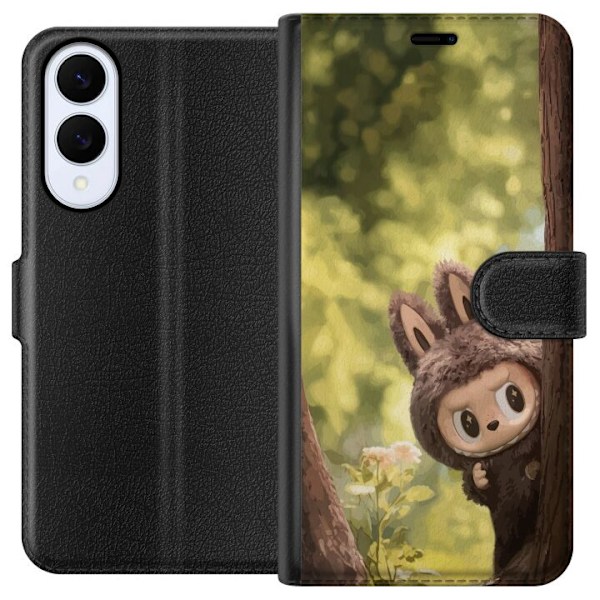 Samsung Galaxy S25 Edge Lompakkokotelo Labubu Graffiti Vibes – Katutaide hirviömuodossa