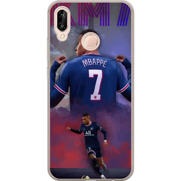 Huawei P20 lite Läpinäkyvä kuori MAP Jalkapallo Design Graafinen Kuviointi Moderni Urheiluaihe Trendikäs Jalkapallo Suosittu Graafinen Tyyli Motii