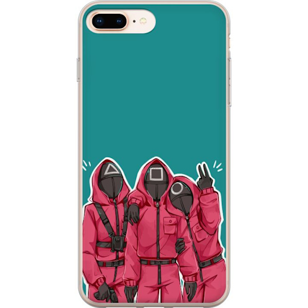 Apple iPhone 7 Plus Läpinäkyvä kuori Squid Game Hahmot Graafinen Suunnittelu Sarjakuvasarjan Hahmot Suosittu TV-Teema Aasialainen Tyyli Jännittäv
