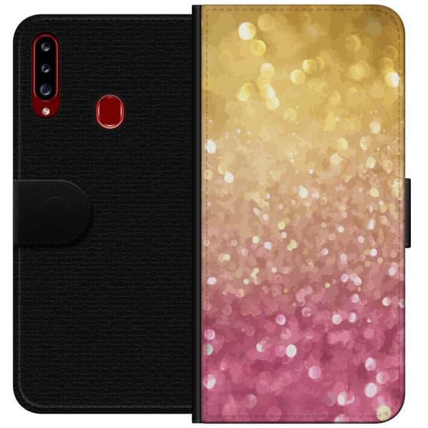 Kompatibelt Plånboksfodral till Samsung Galaxy A20s Glitter