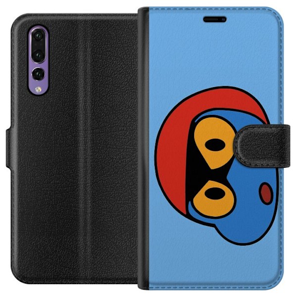 Huawei P20 Pro Lompakkokotelo Bold Bot Head