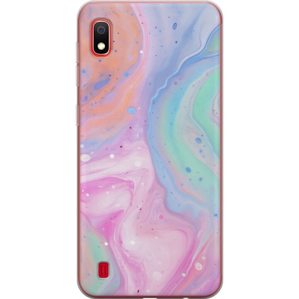 Samsung Galaxy A10 Genomskinligt Skal Pastellmarmor
