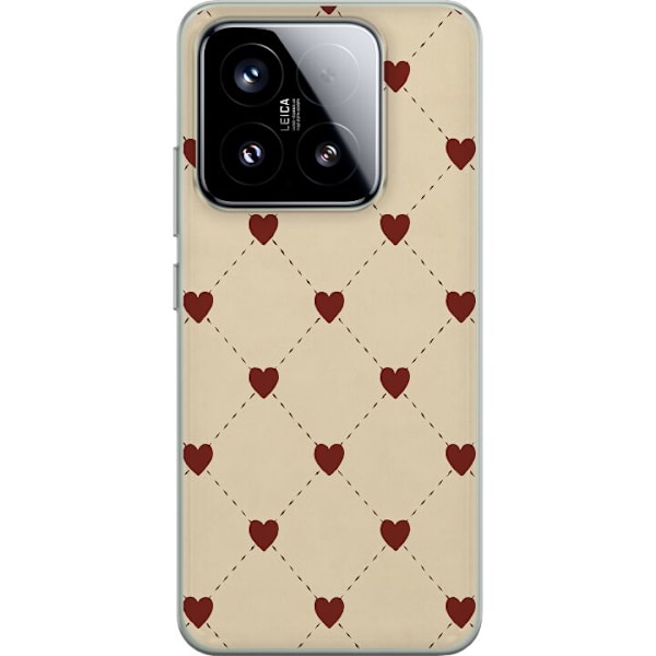 Xiaomi 15 Läpinäkyvä kuori Sydänverkko