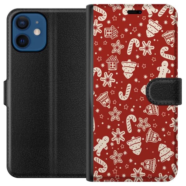 Kompatibelt Plånboksfodral till Apple iPhone 12 God Jul - Mönster