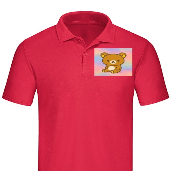 Pikeepaita Aikuisille | Tyylikäs Pikeepaita Kawaii Sanrio Ril Punainen Pieni