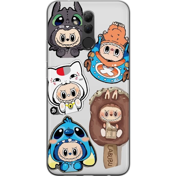Huawei Mate 20 lite Läpinäkyvä kuori Labubu hahmokokoelma - Pop Mart Labubu The Monsters väriluulisessa muotoilussa