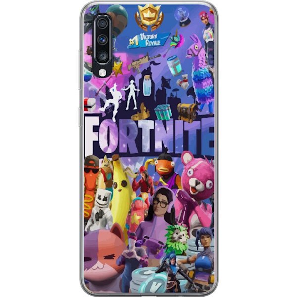 Samsung Galaxy A70 Gjennomsiktig deksel Fortnite Skins Emotes