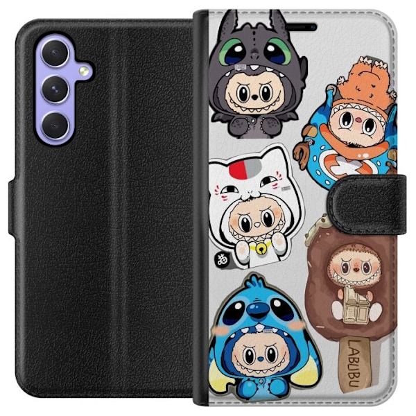 Samsung Galaxy A54 Plånboksfodral Labubu figursamling – Pop