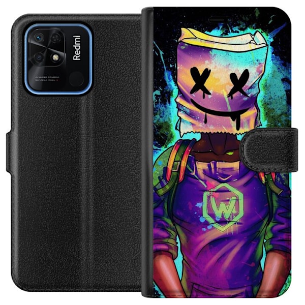 Xiaomi Redmi 10C Plånboksfodral Fortnite Marshmello