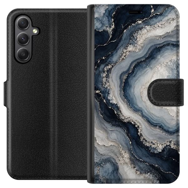 Kompatibelt Plånboksfodral till Samsung Galaxy S23 FE Nattagat blå