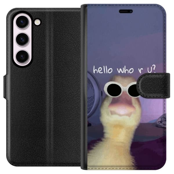 Kompatibelt Plånboksfodral till Samsung Galaxy S23 Vem är du?