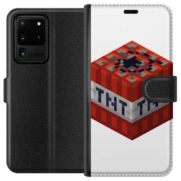 Samsung Galaxy S20 Ultra Plånboksfodral Minecraft TNT
