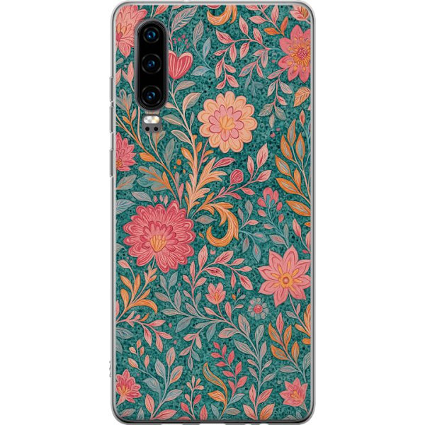 Huawei P30 Gennemsigtig cover Floral Dream