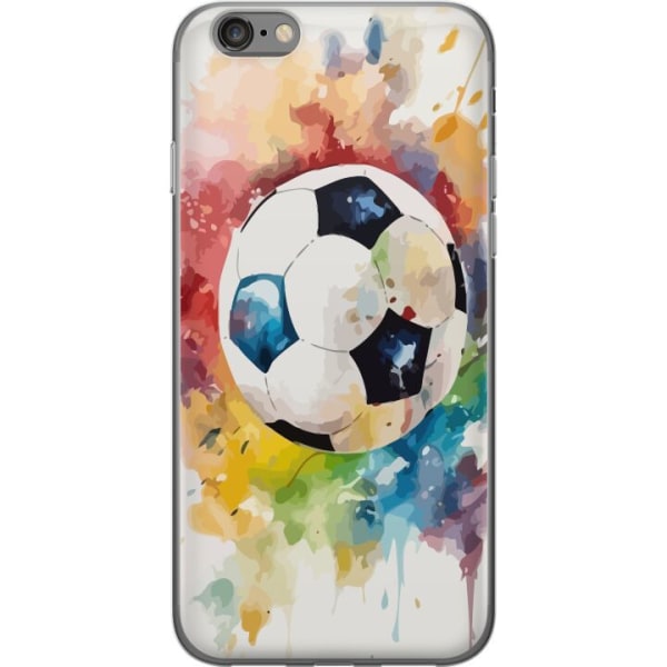 Apple iPhone 6s Genomskinligt Skal Fotboll