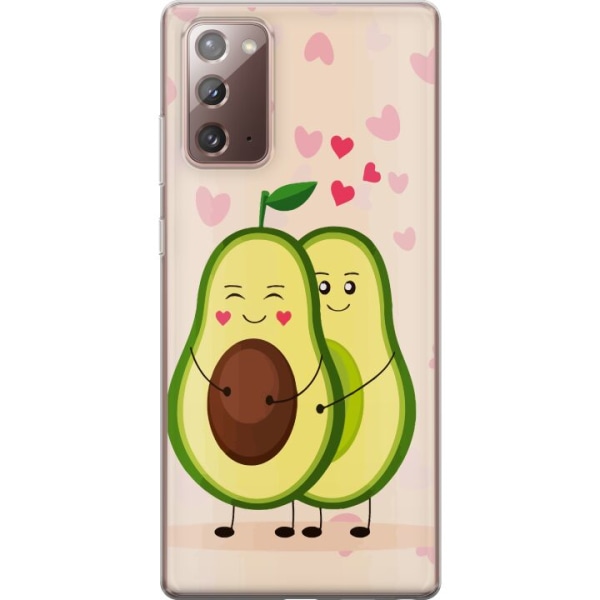 Samsung Galaxy Note20 Gennemsigtig cover Avokado Kærlighed