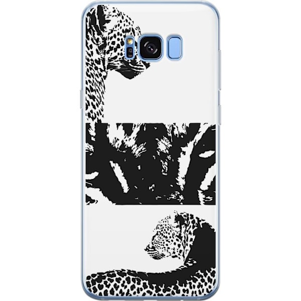 Samsung Galaxy S8+ Läpinäkyvä kuori Leopard Faces