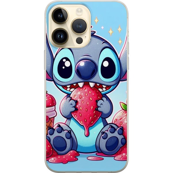 Apple iPhone 15 Pro Max Gennemsigtig cover Strawberry Stitch