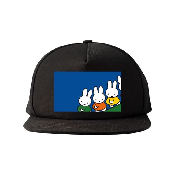 Snapback-lue svart one size