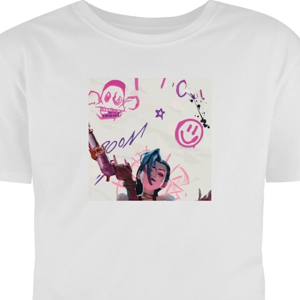 T-shirt til Voksen | Klassisk Voksen T-shirt League of Legends hvid L