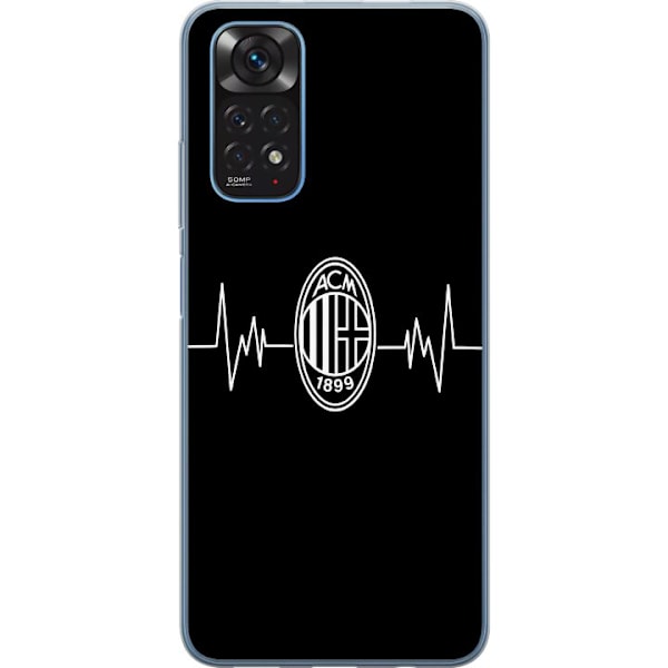 Xiaomi Redmi Note 11 Gennemsigtig cover AC Milan