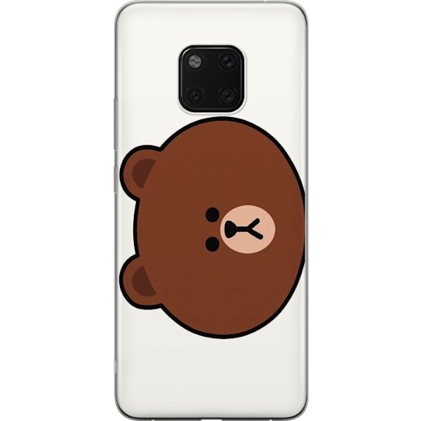 Huawei Mate 20 Pro Gjennomsiktig deksel line friends brown