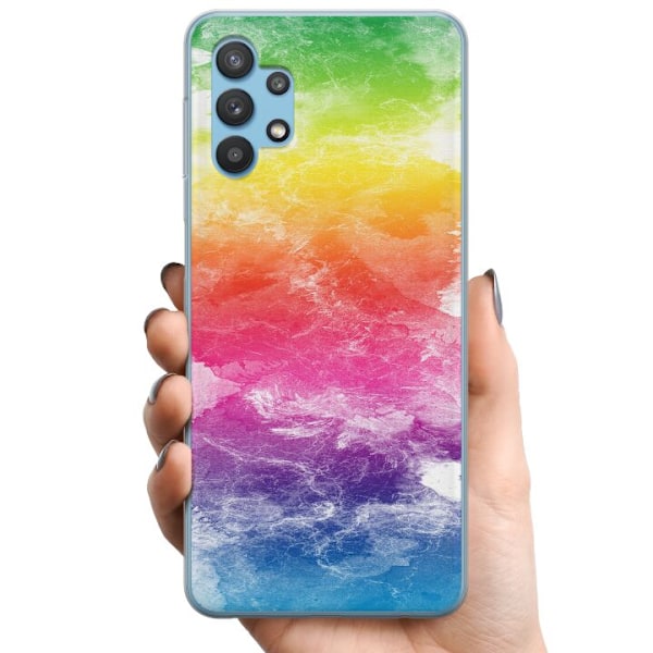 Samsung Galaxy A32 5G TPU Matkapuhelimen kuori Vesiväri Häviää