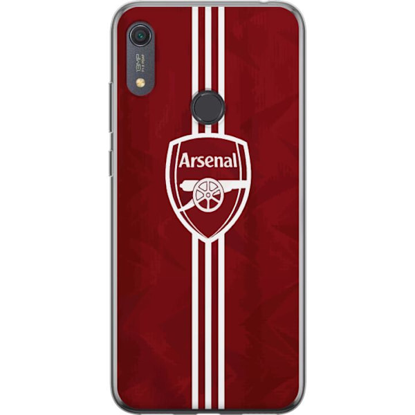 Huawei Y6s (2019) Läpinäkyvä kuori Arsenal Emblem Jalkapallo Premier League Seuravaakuna Punainen Valkoinen Ikoninen Fanit Lontoo Urheilu Motiivi