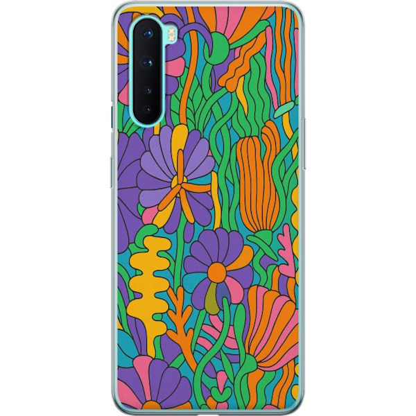 OnePlus Nord Läpinäkyvä kuori Värien räjähdys