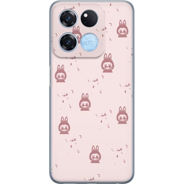 OnePlus Ace Racing Läpinäkyvä kuori Labubu Neon Pop - Neonv