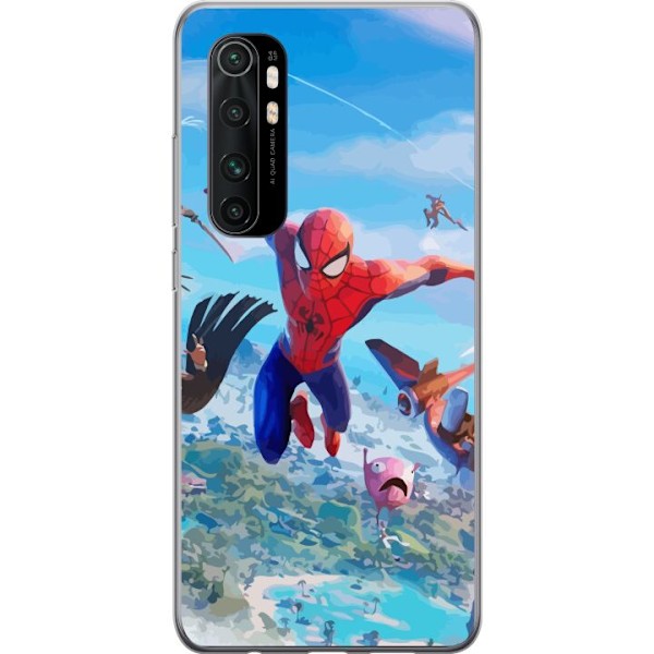 Xiaomi Mi Note 10 Lite Genomskinligt Skal Fortnite Spiderman