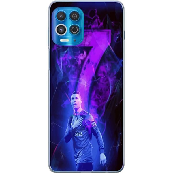 Motorola Edge S Genomskinligt Skal Ronaldo 7 – Fotbollslegend i Action för Fans
