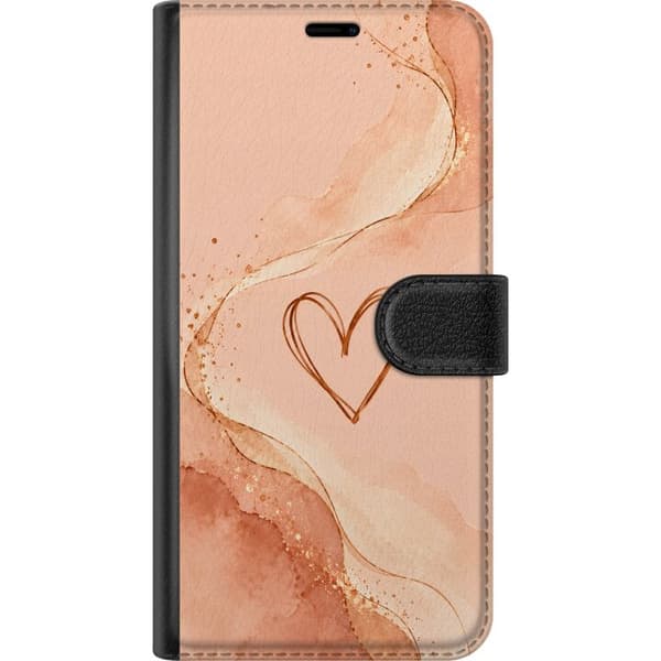Yhteensopiva Lompakkokotelo OnePlus 10 Pro Persikkasydän oranssi
