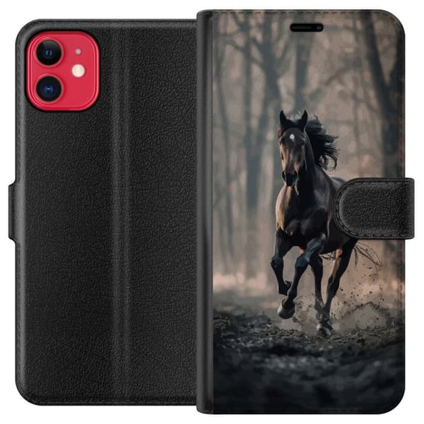Kompatibel Tegnebogsetui til Apple iPhone 11 Løbende Hest
