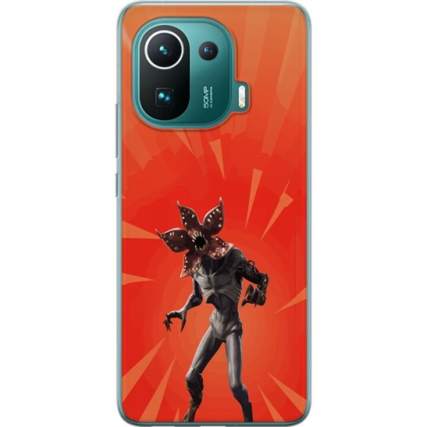 Xiaomi Mi 11 Pro Läpinäkyvä kuori Fortnite - Demogorgon